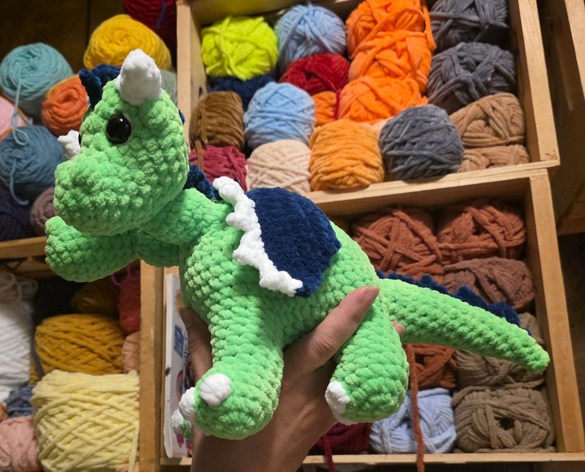 Lime Green & Navy Two Headed Dragon