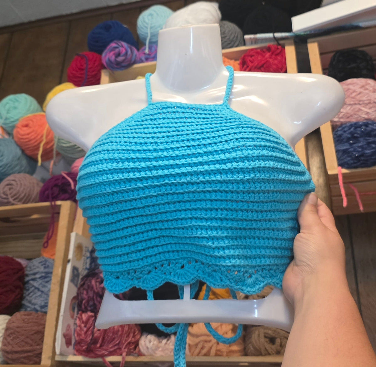 Mod Blue Willow Halter Top