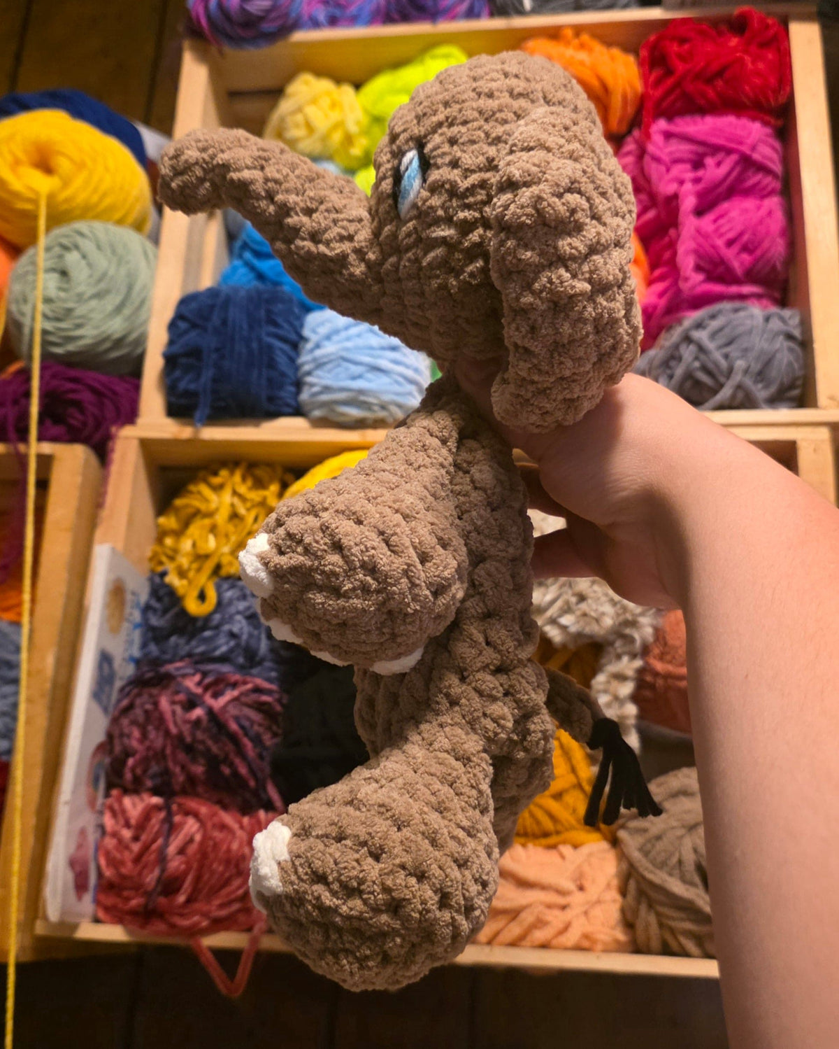 Easton the Elephant Snuggler