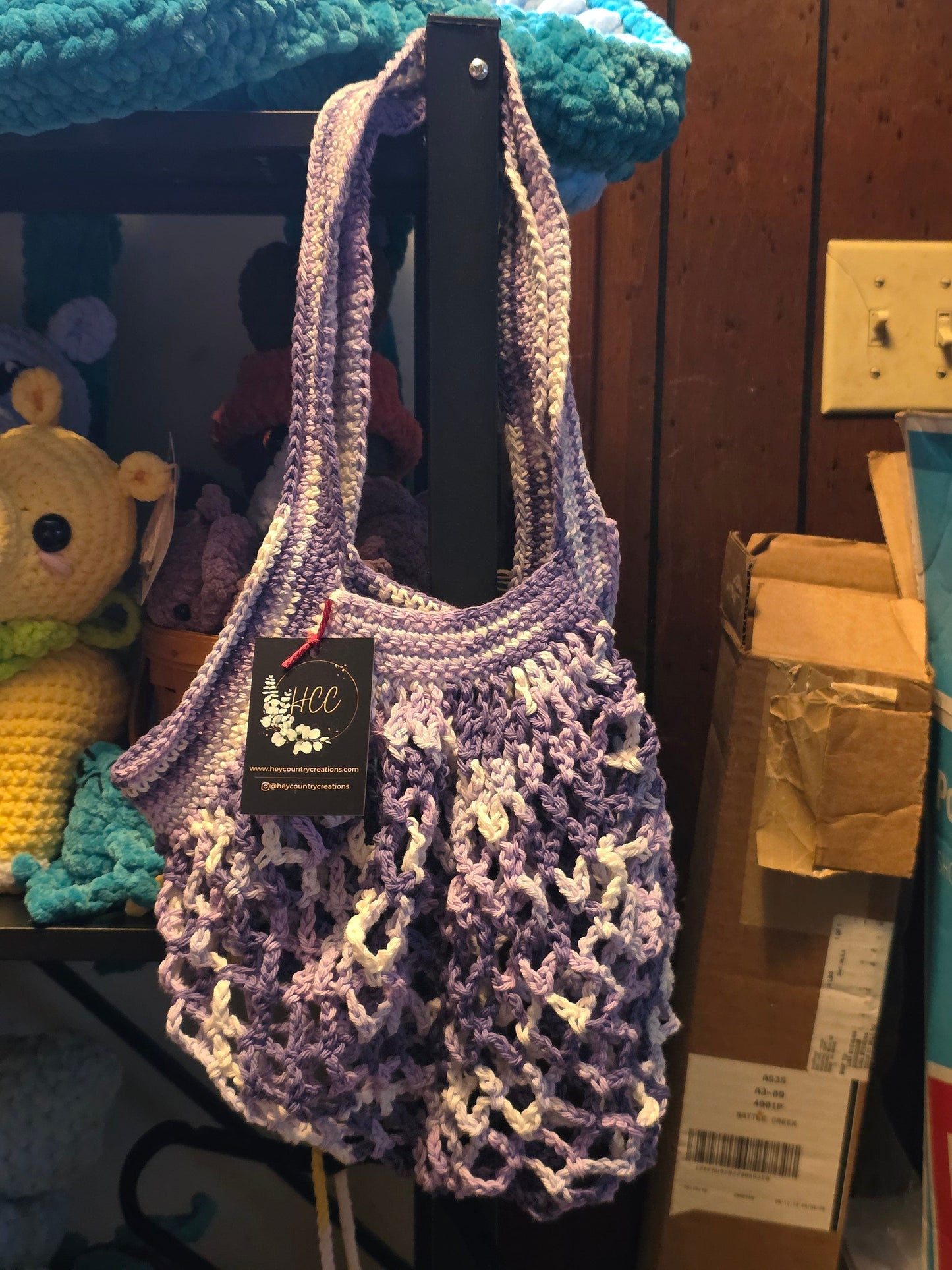 Purple Haze Mesh Market Bag