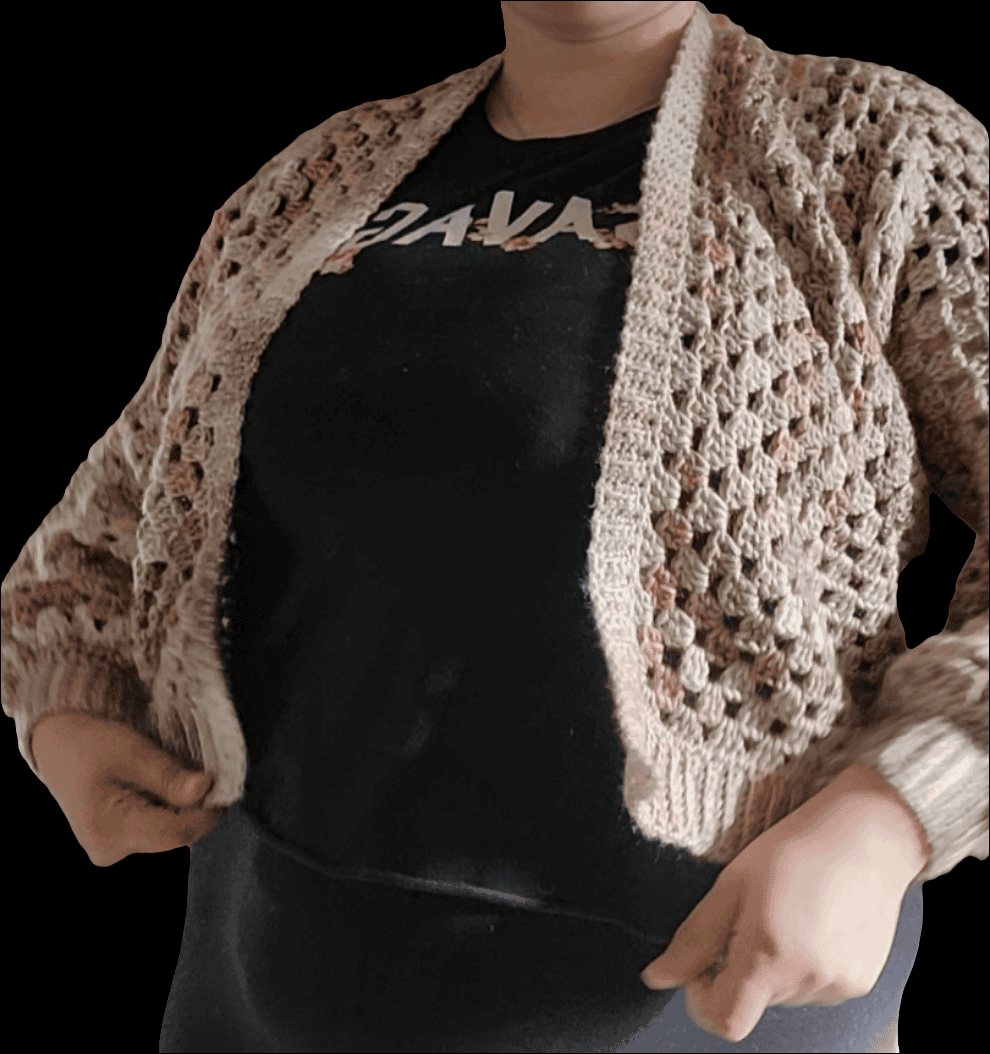 Hexagon Granny Cardigan