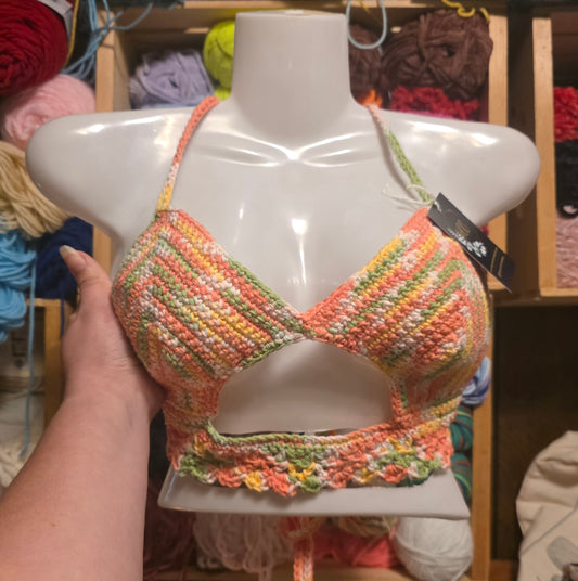 M Peekaboob Top - Mango Madness