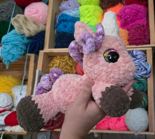 Pink & Multi Purple Unicorn
