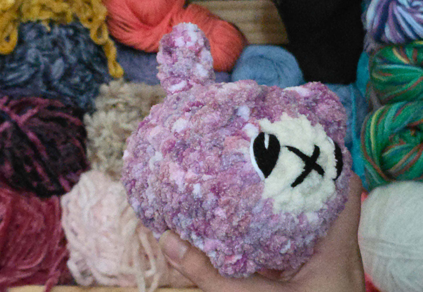 Multi Purple & Cream Kitten